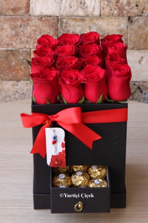 Chocolate and Red Rose